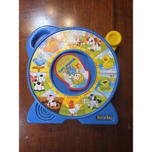 Fisher-Price See 'n Say The Farmer Says Barnyard Animal Sounds Toy Blue Modern
